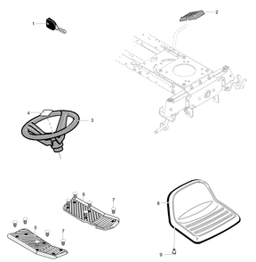Part Location Diagram of MU327350 Briggs and Stratton Ignition Key